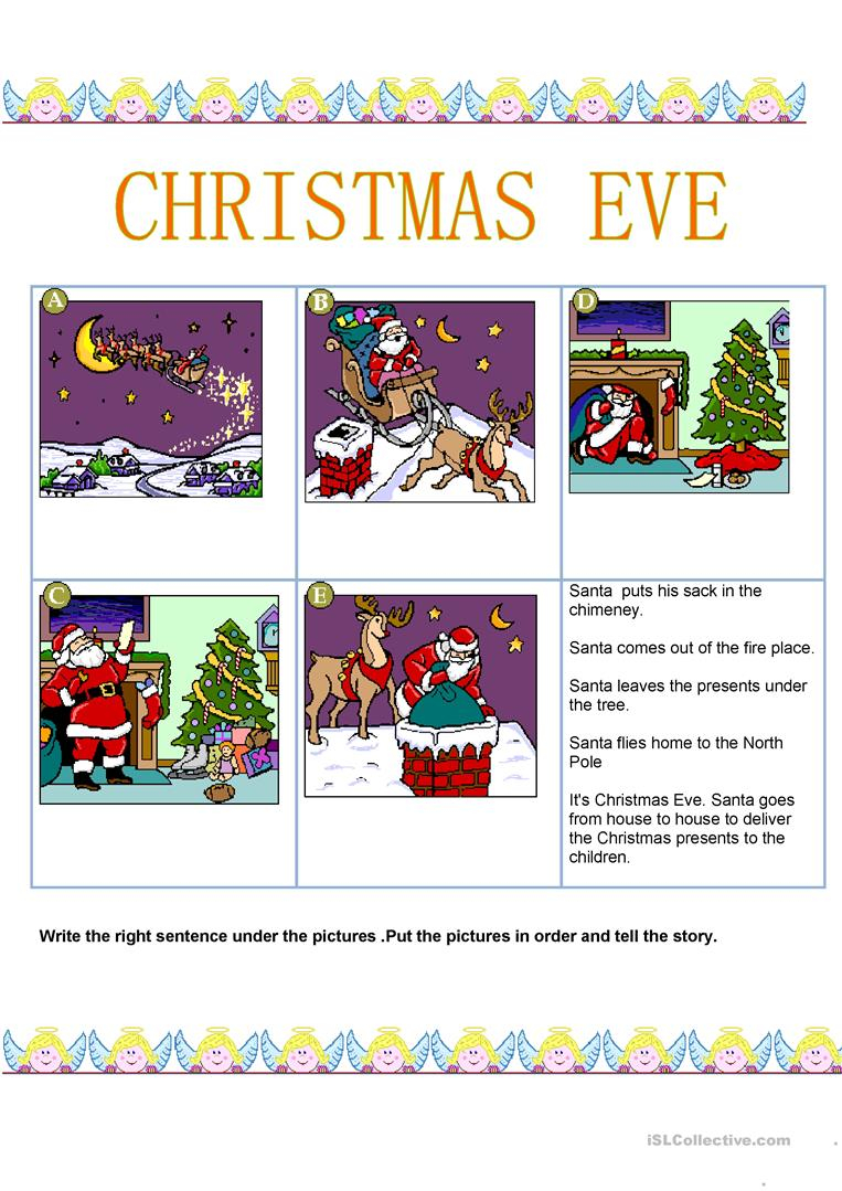 A Christmas Story - English Esl Worksheets For Distance