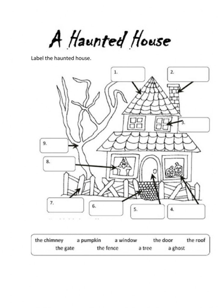 A Haunted House Worksheet
