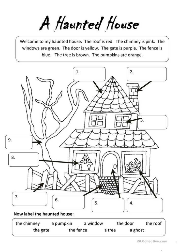 A Haunted House Worksheet Free Esl Printable Worksheets A Haunted House Worksheet Free Esl Printable Worksheets