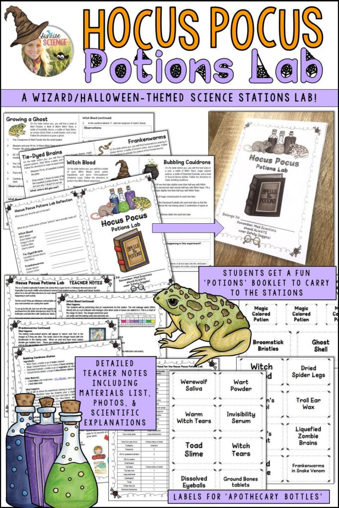 A Middle School, Chemistry Based 'potion' Stations Lab Lets