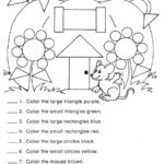 A Pumpkin House Shape Worksheet | Shapes Worksheets