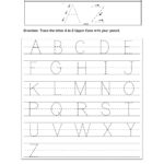 A To Z Tracing Worksheets Pdf Handwriting Practice Numbers 1 With A Z Alphabet Worksheets