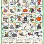 A Worksheet About Vocabulary Related To Halloween. Students