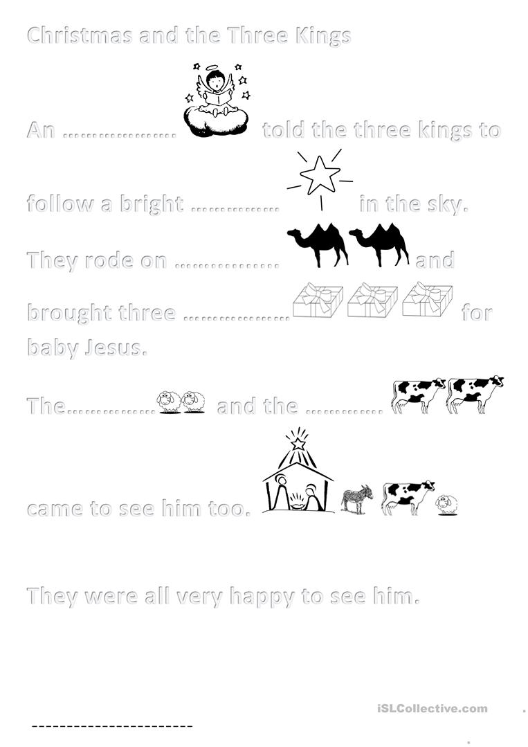 Activity Sheet Christmas For Primary 4 - English Esl