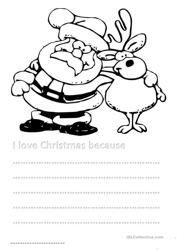 Activity Sheet Christmas For Primary 5   English Esl