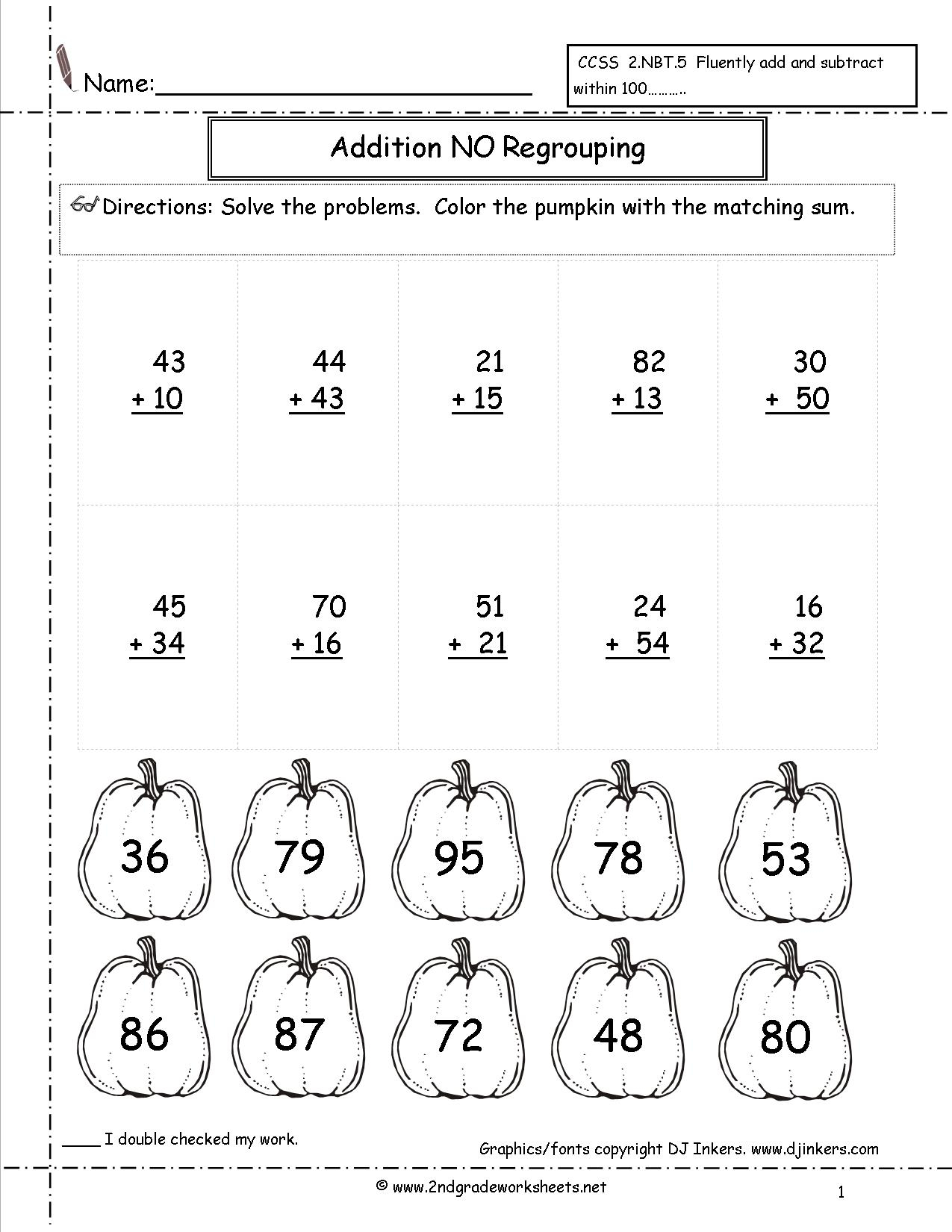 Adding And Subtracting Fractions Test Printable Mixed Review