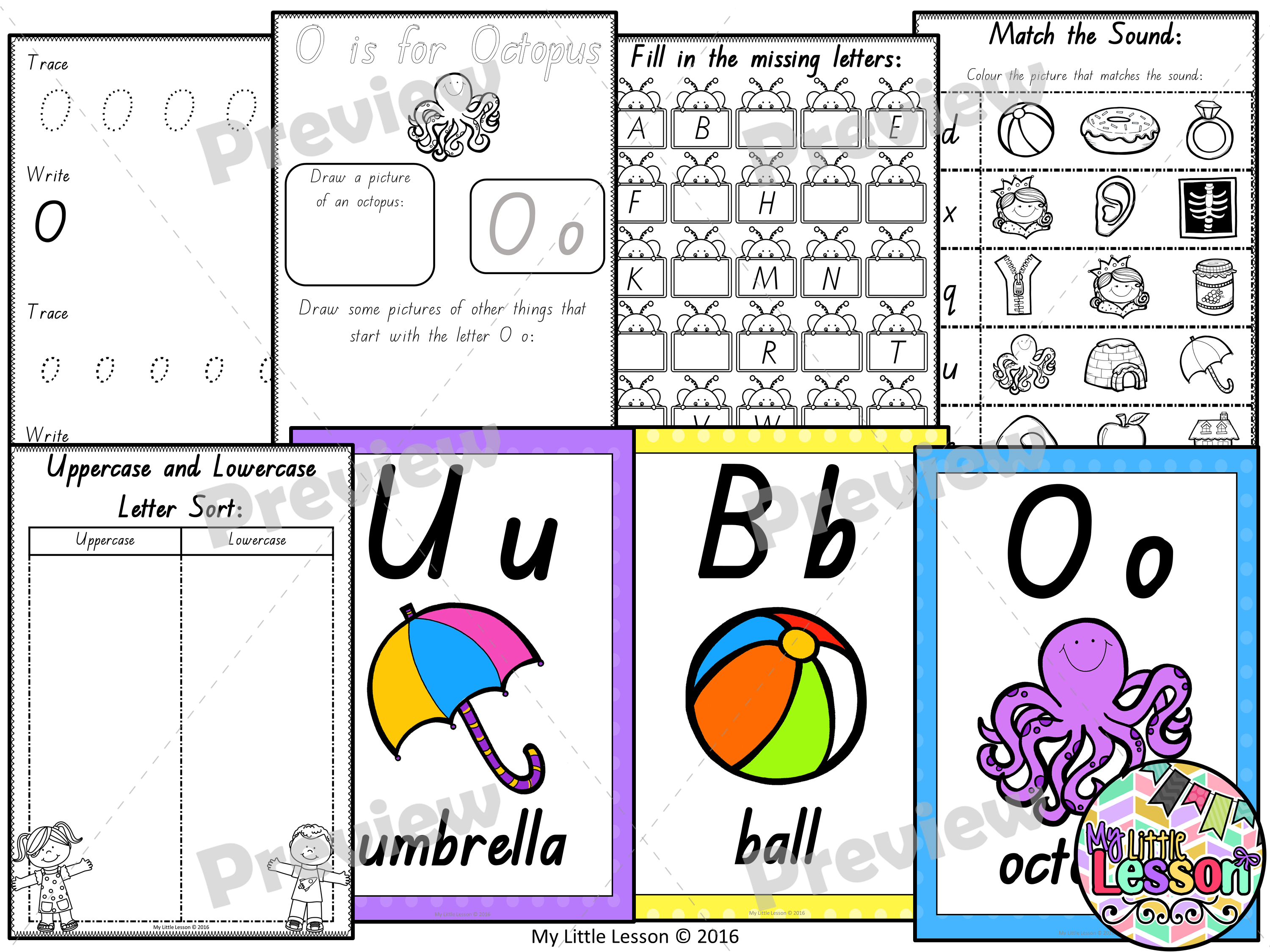 Alphabet Bundle Qld Beginners Font: Posters, Worksheets, Handwriting