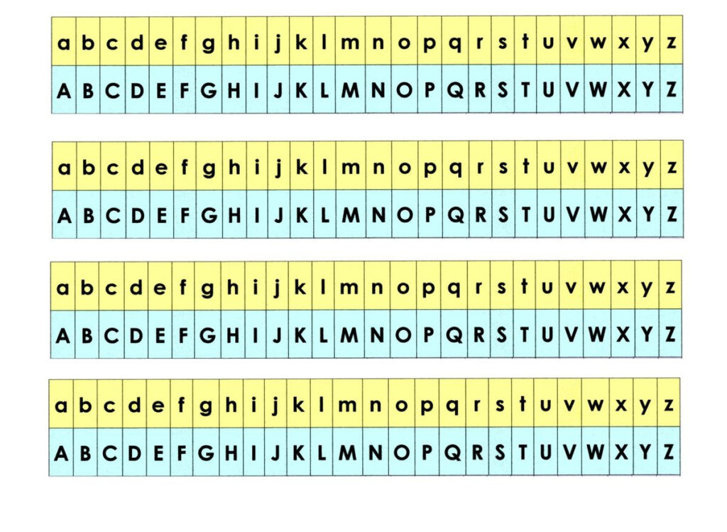 Alphabet Dans 2 Graphies: Script Et Majuscule   École