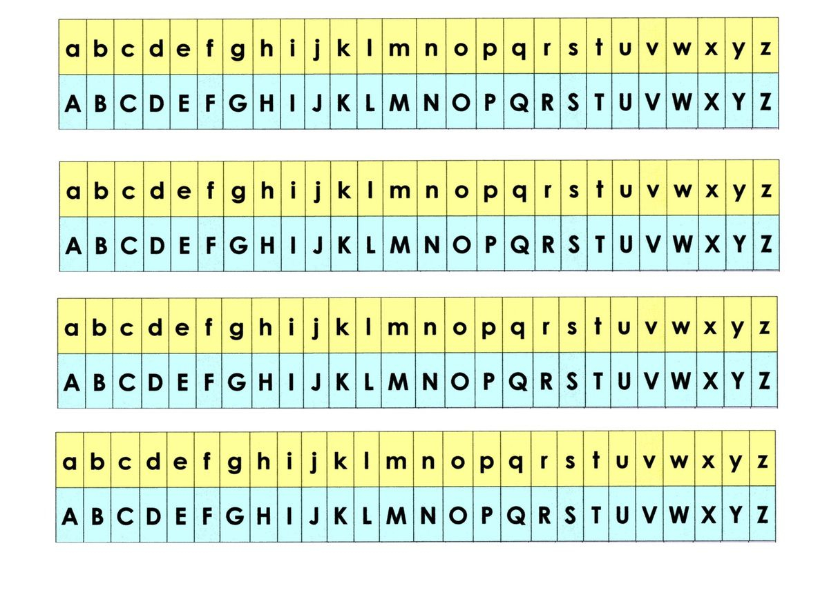 Alphabet Dans 2 Graphies: Script Et Majuscule - École