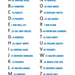Alphabet Workout Challenge. Pining This For Later Intended For Alphabet Exercises Workout