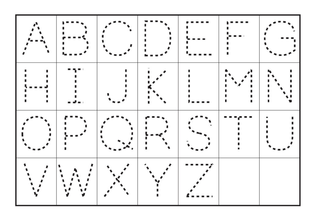 Alphabet Worksheets Traceable Pdf Free Number Tracing