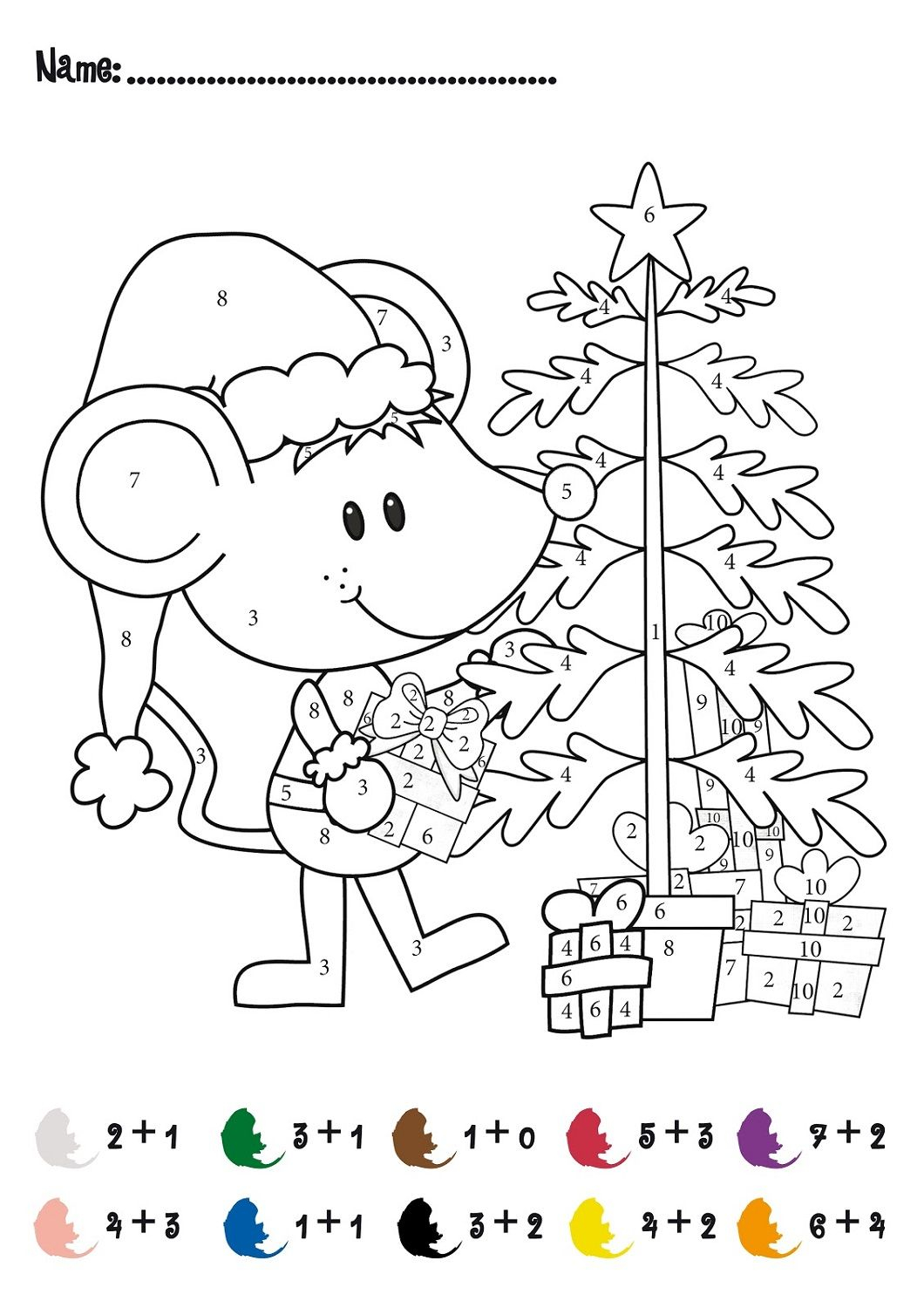 Amazing Multiplication Coloring Sheets Puzzles Christmas