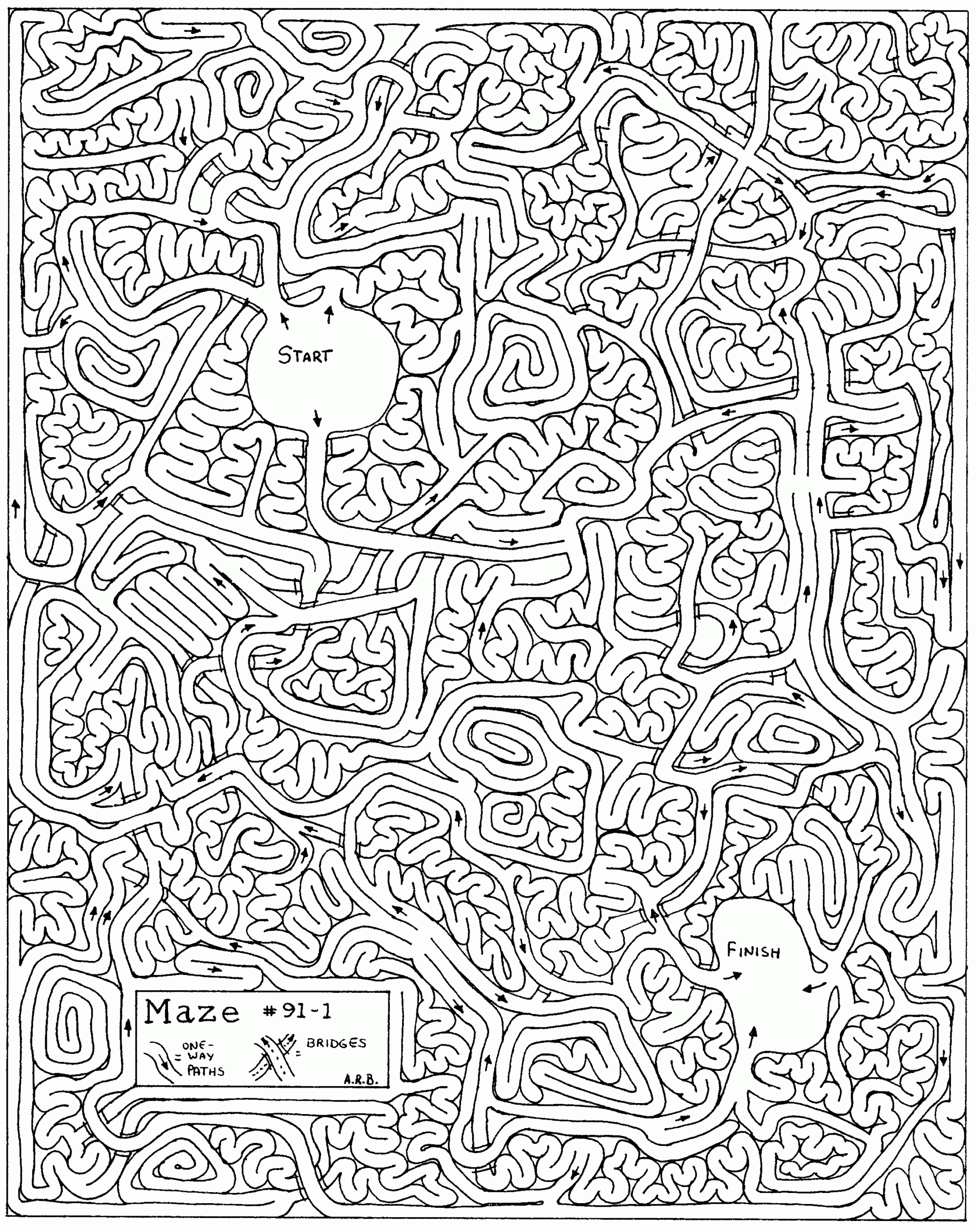 Andrew Bernhardt&amp;#039;s Mazes Home Page | Hard Mazes, Mazes For