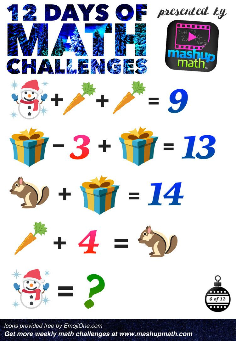 Are You Ready For 12 Days Of Holiday Math Challenges