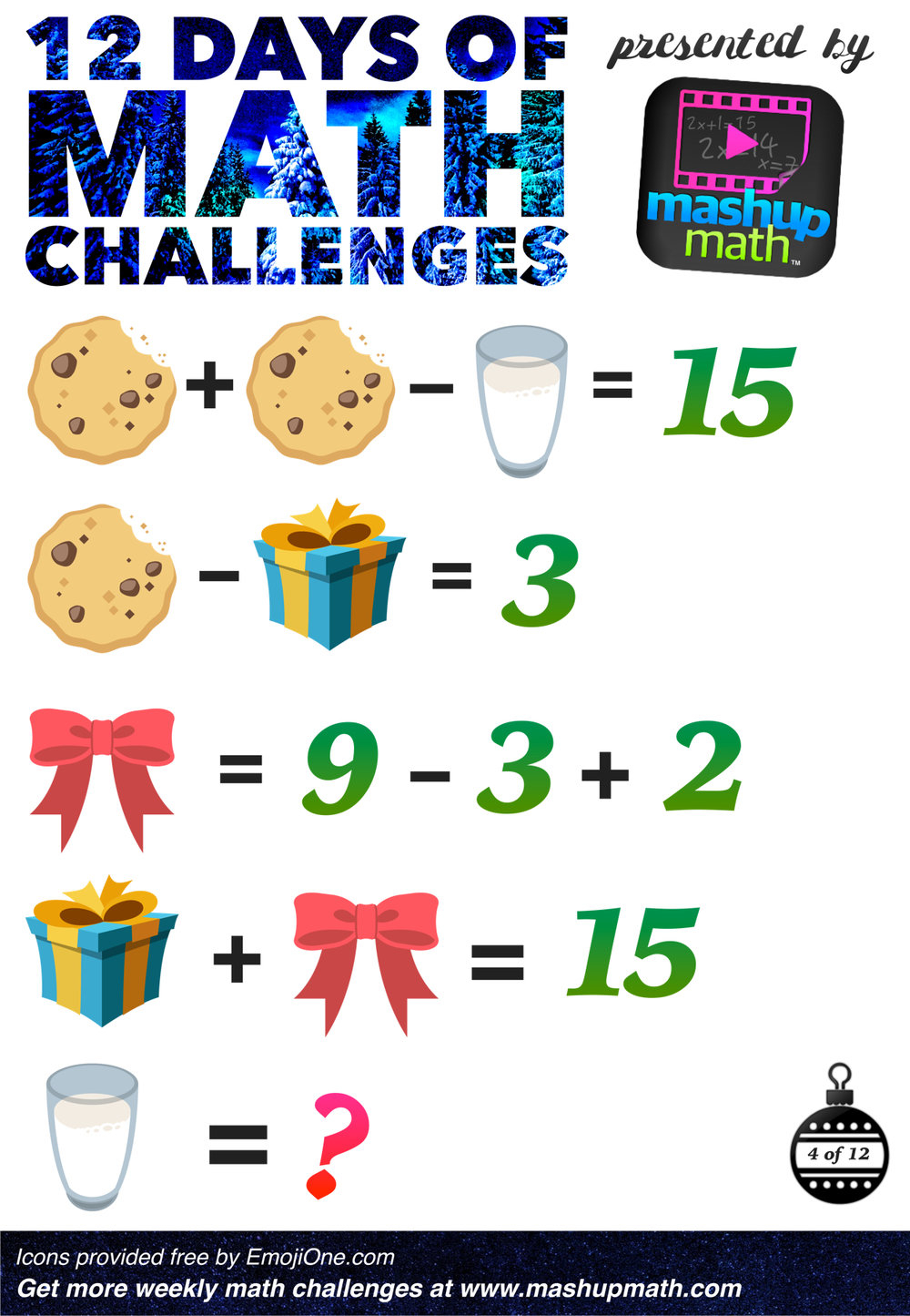 Are You Ready For 12 Days Of Holiday Math Challenges