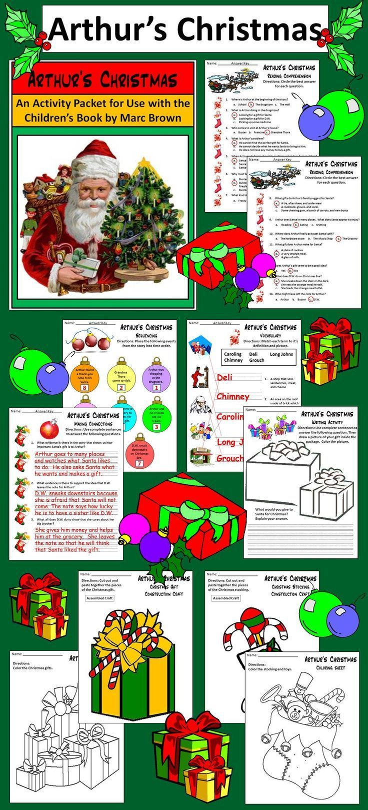Arthur&amp;#039;s Christmas Activity Packet : This Colorful Christmas