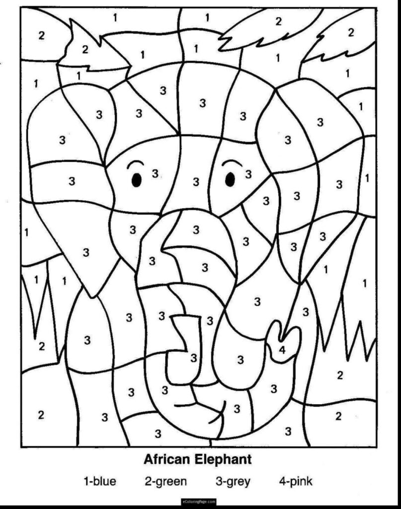 Astonishing Christmas Maths Colournumbers Math Worksheet