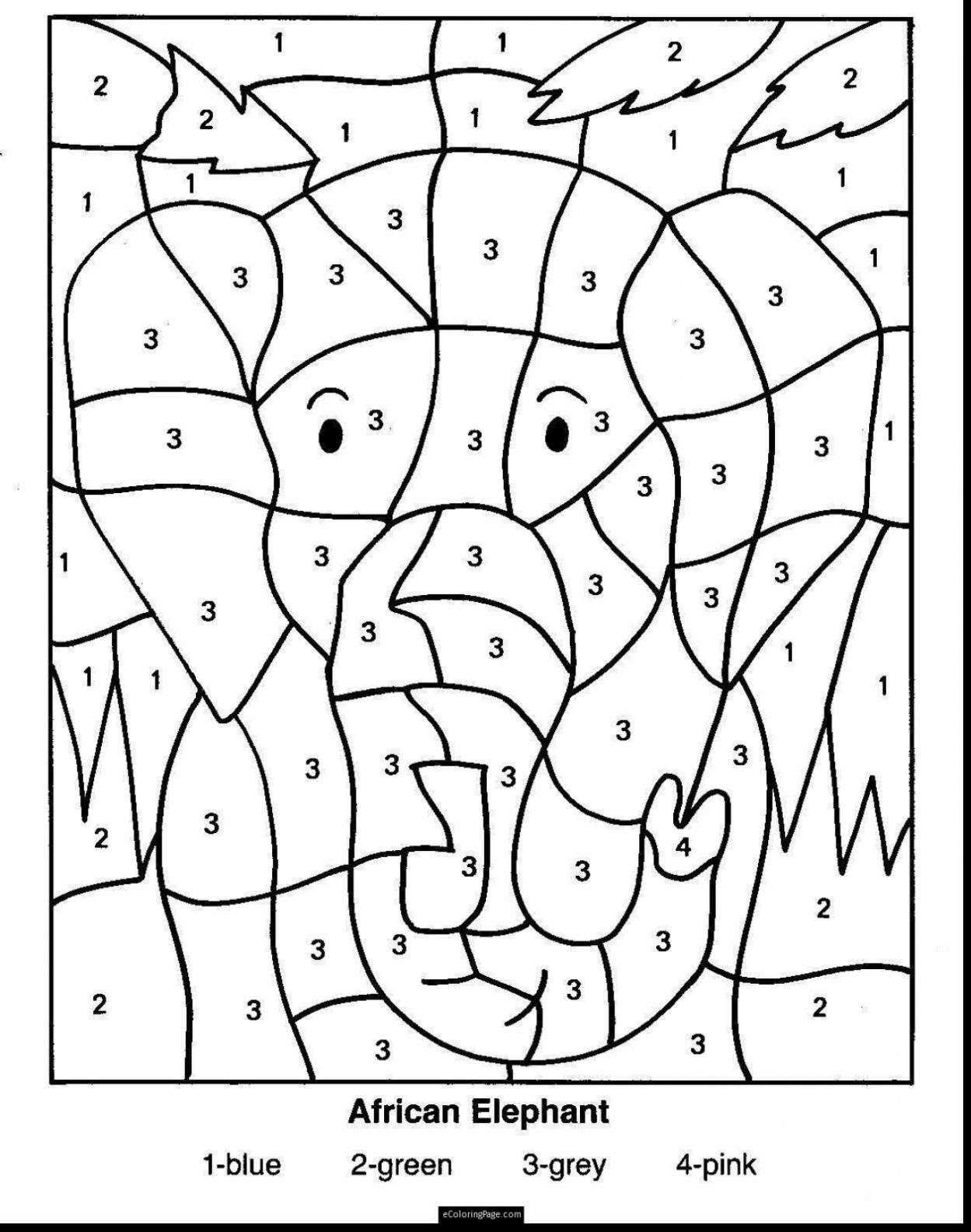 Astonishing Christmas Maths Colournumbers Math Worksheet