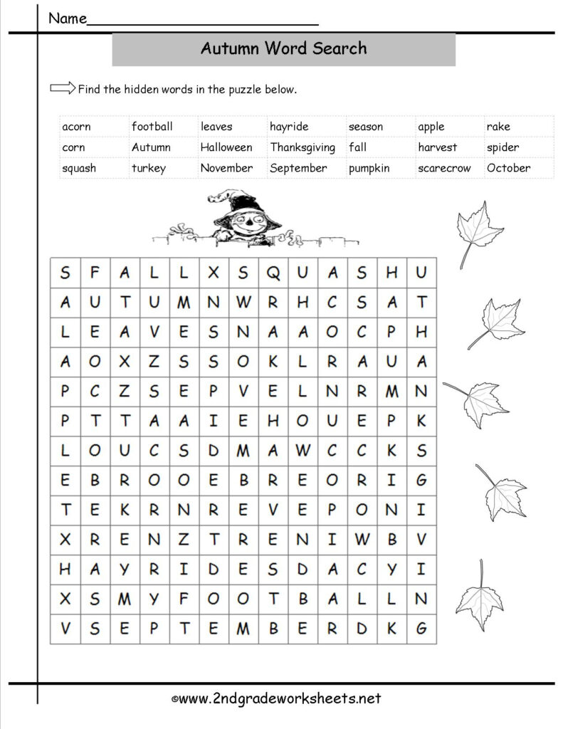 Autumn Writing Worksheet Printables | Printable Worksheets