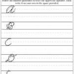 Basic Cursive Writing Coloring Pages Worksheets For 3Rd