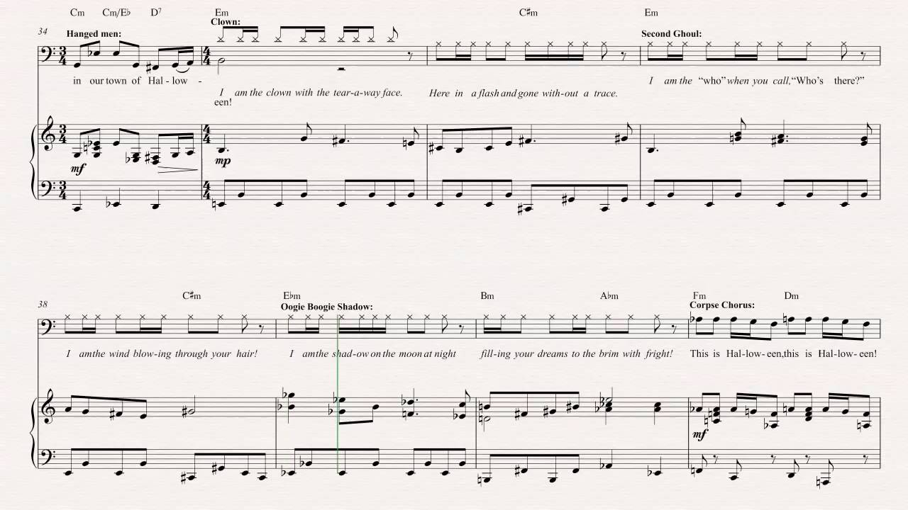 Bassoon - This Is Halloween - The Nightmare Before Christmas - Sheet Music,  Chords, &amp;amp; Vocals