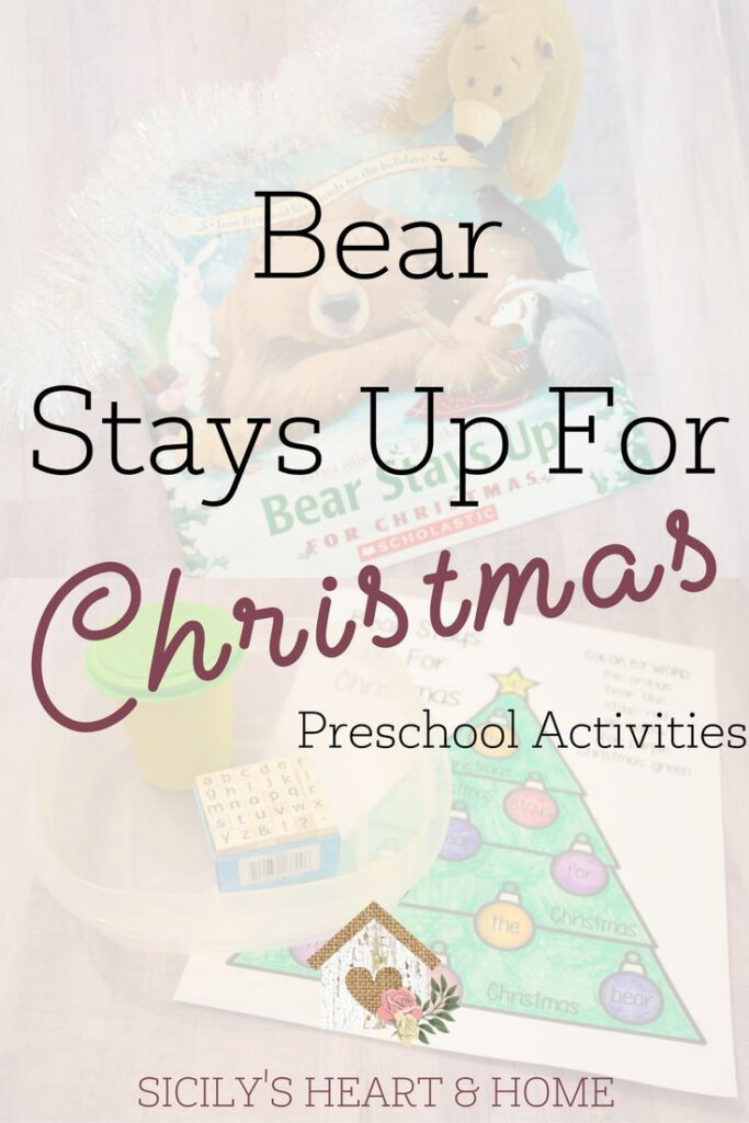 Bear Stays Up For Christmas Activities | Preschool Christmas