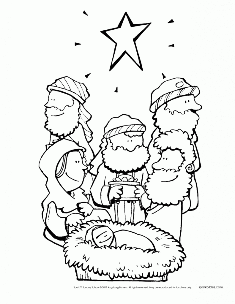 Bible Christmas Coloring Pages Home Fantastic Story