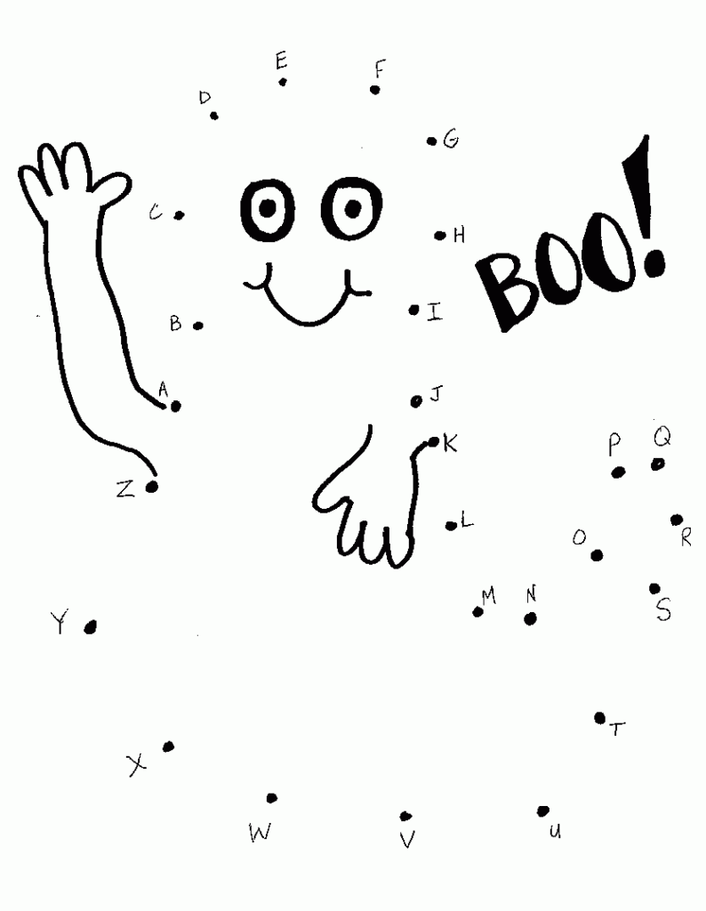 Boo Alphabet Dot To Dot.gif (834×1076) | Halloween