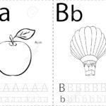 Cartoon Apple And Balloon. Alphabet Tracing Worksheet: Writing.. Within Alphabet Tracing Book
