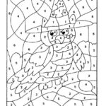 Cartoon Bird Colornumber Coloring Picture | Owl Coloring