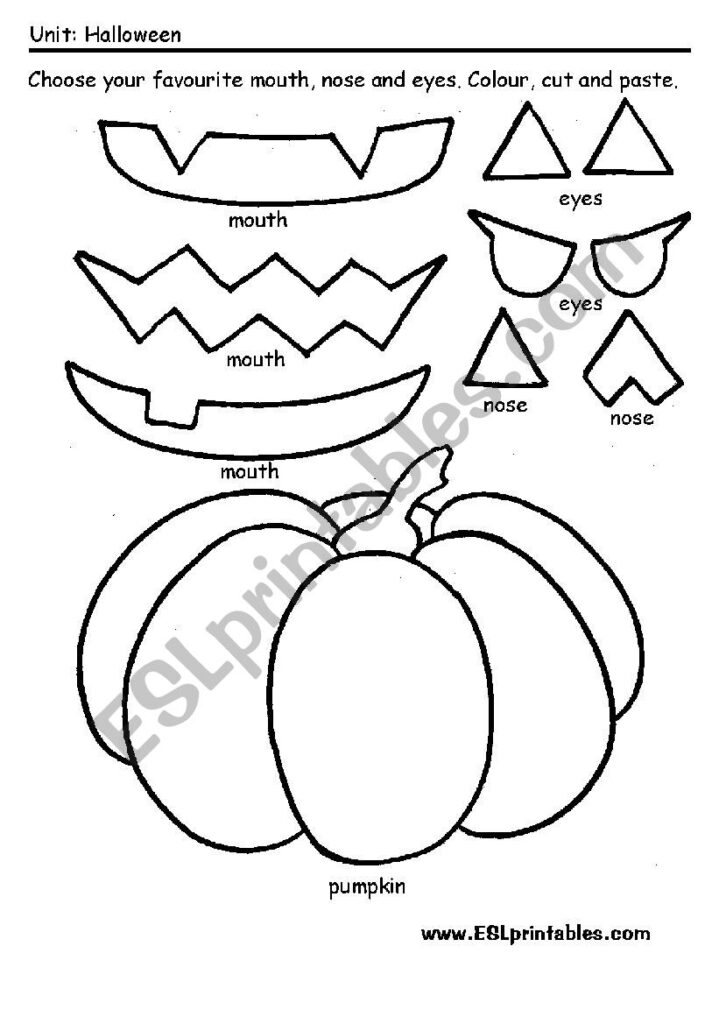 Carve A Pumpkin   Esl Worksheetvictor