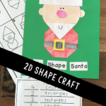 Christmas 2D Shape Paper Crafts | Christmas Kindergarten