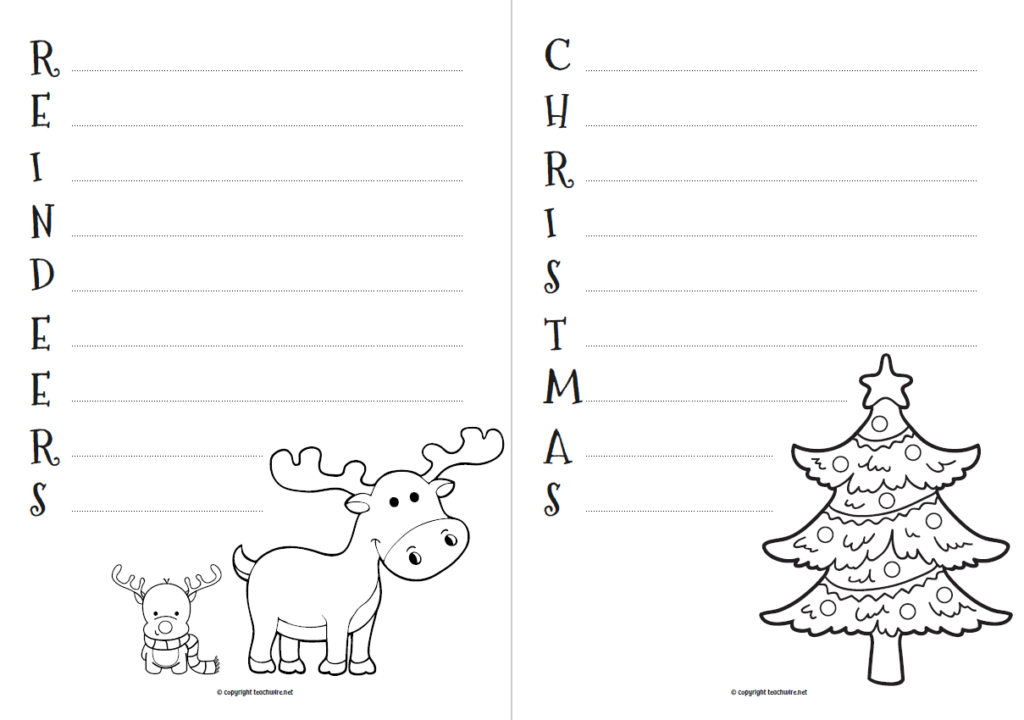 Christmas Acrostic Poems Worksheet For Primary | Teachwire