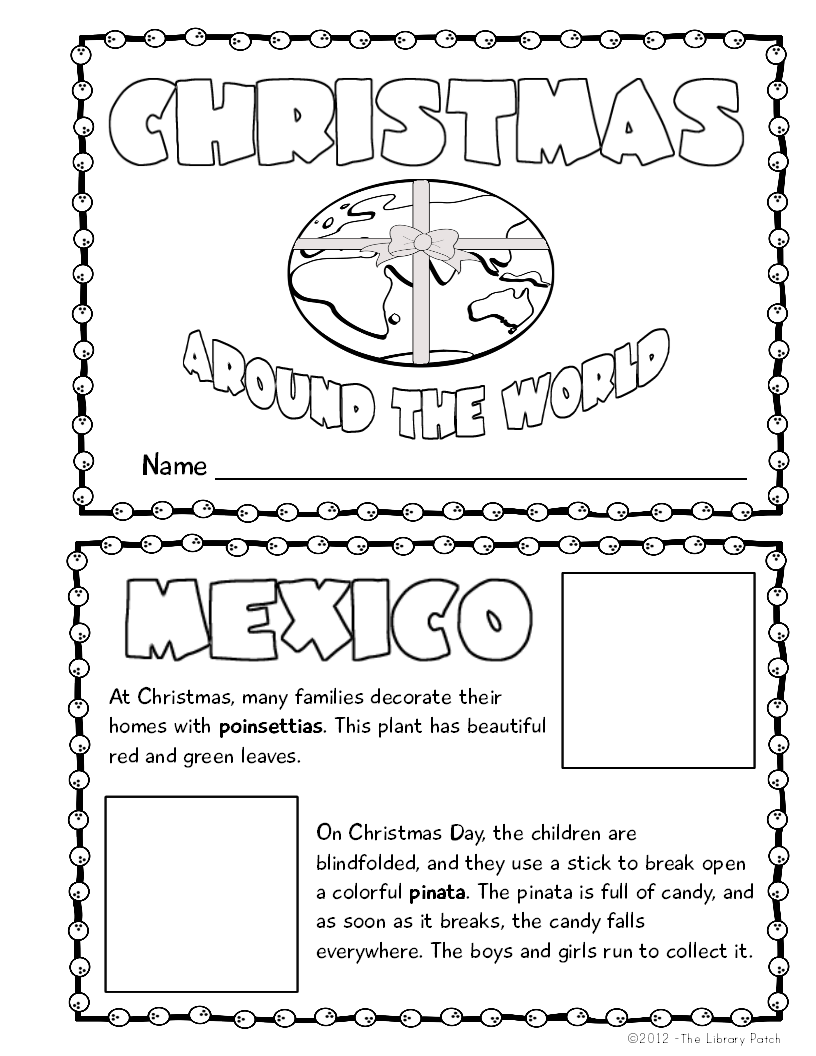 Christmas Around The World Mini Book Activity | Christmas