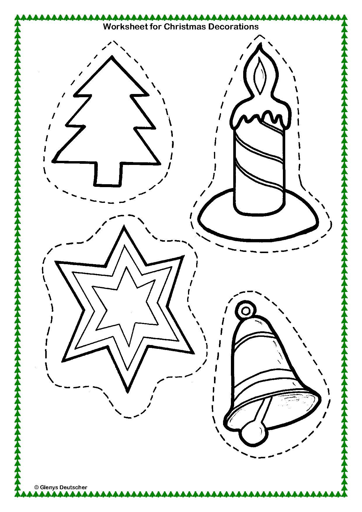 Christmas Arts And Crafts Worksheets  AlphabetWorksheetsFree.com