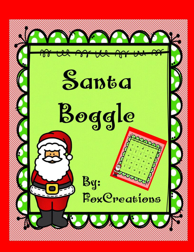 Christmas Boggle Holiday Printable Games Work Parties | Etsy