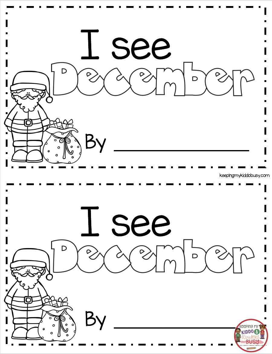 Christmas Book - Freebies - Kindergarten And First Grade