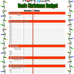 Christmas Budget Template   4 Free Templates In Pdf, Word