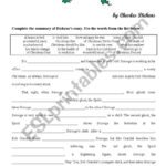 Christmas Carol Esl Worksheetyppos59 Worksheets