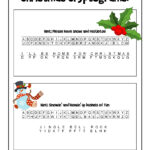 Christmas Carols Printable Puzzle Game   Answer Key | Woo