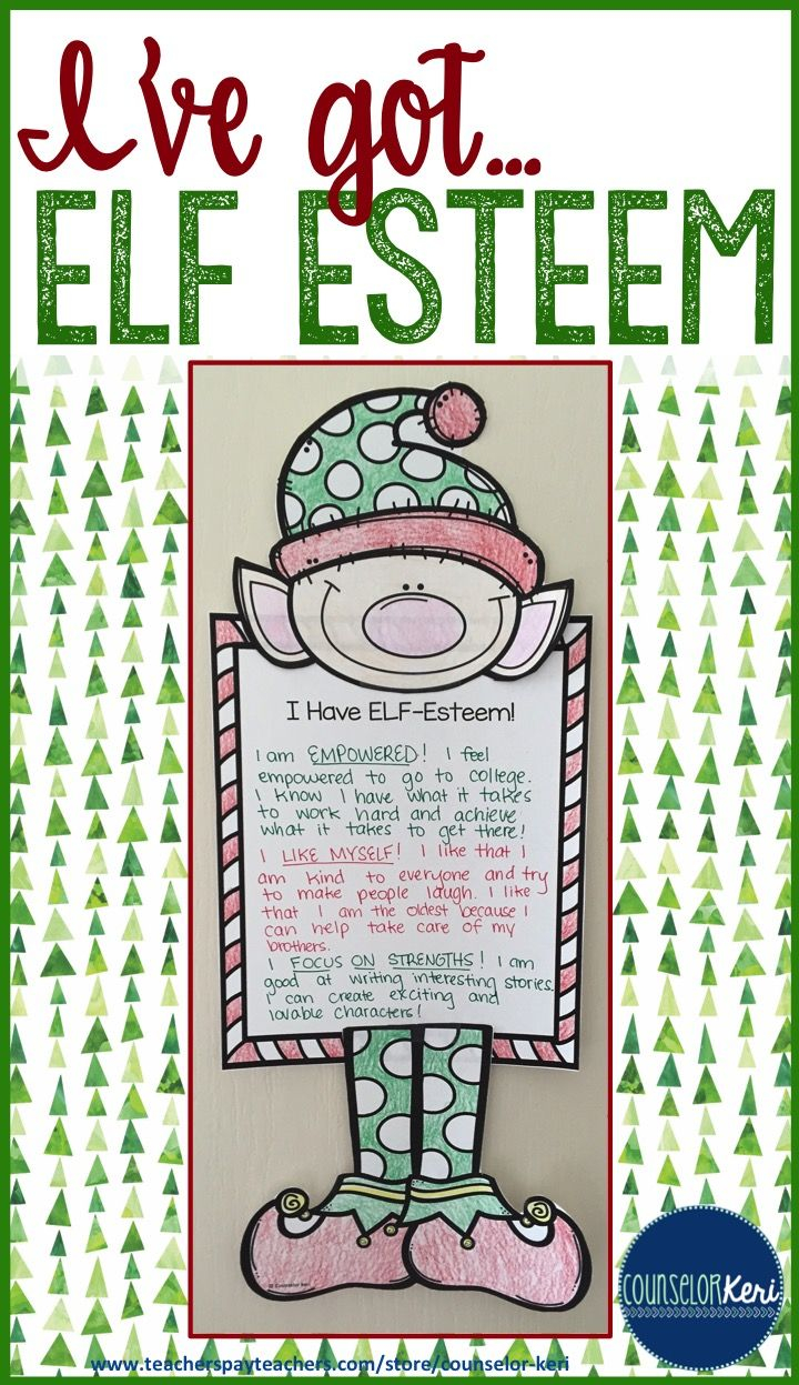 Christmas Classroom Guidance Lesson Self Esteem Activity For