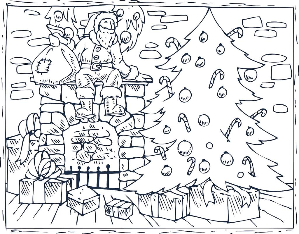 Christmas Coloring Pages For Kids Adults Free Printable