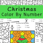 Christmas Colornumber Worksheets   Fun With Mama
