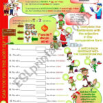 Christmas Comparatives 1   With Key   Esl Worksheetfirstime