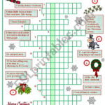 Christmas Crossword   Esl Worksheetszilvi