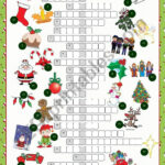 Christmas Crossword Puzzle   Esl Worksheetkissnetothedit