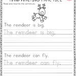 Christmas Cursive Handwriting Practice Worksheets