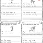Christmas Cursive Handwriting Practiceheet For Writing Free