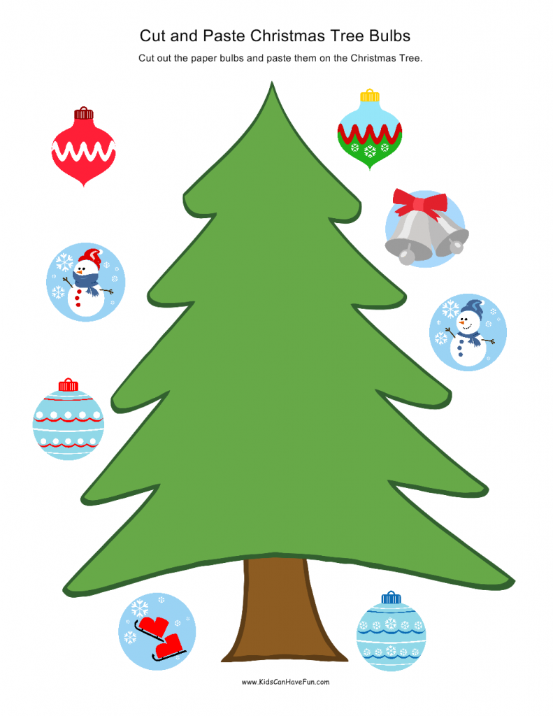 Free Printable Christmas Cut And Paste Worksheets