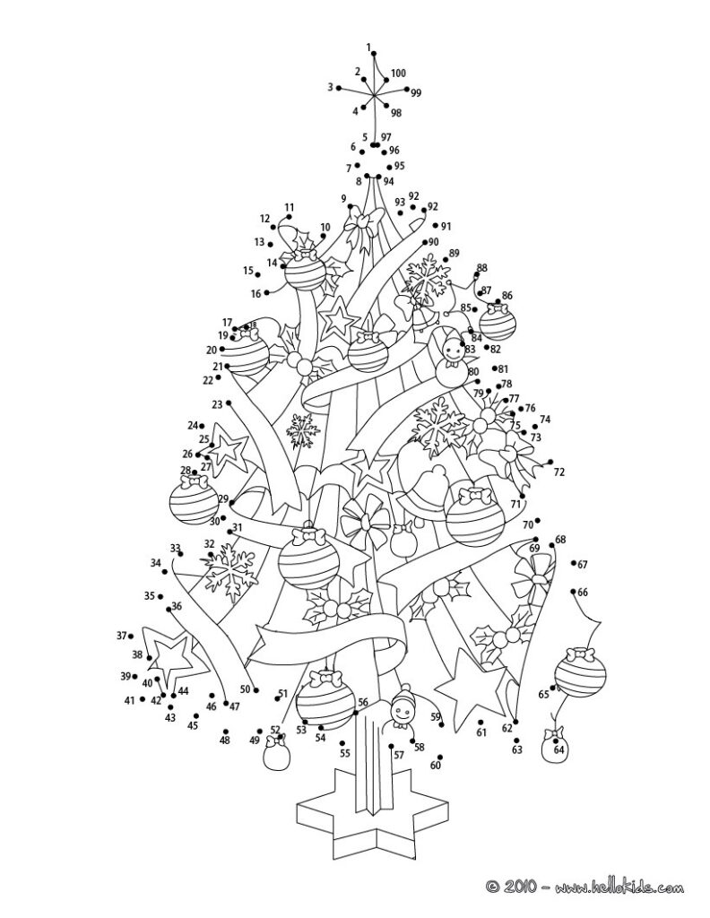 Christmas Dot To Dot   24 Free Dot To Dot Printable